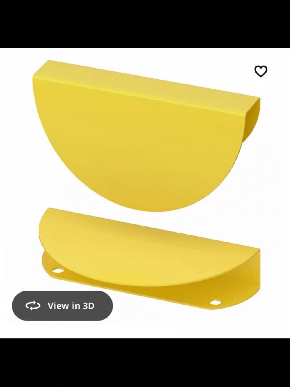 NIB Yellow IKEA Begripa Handles